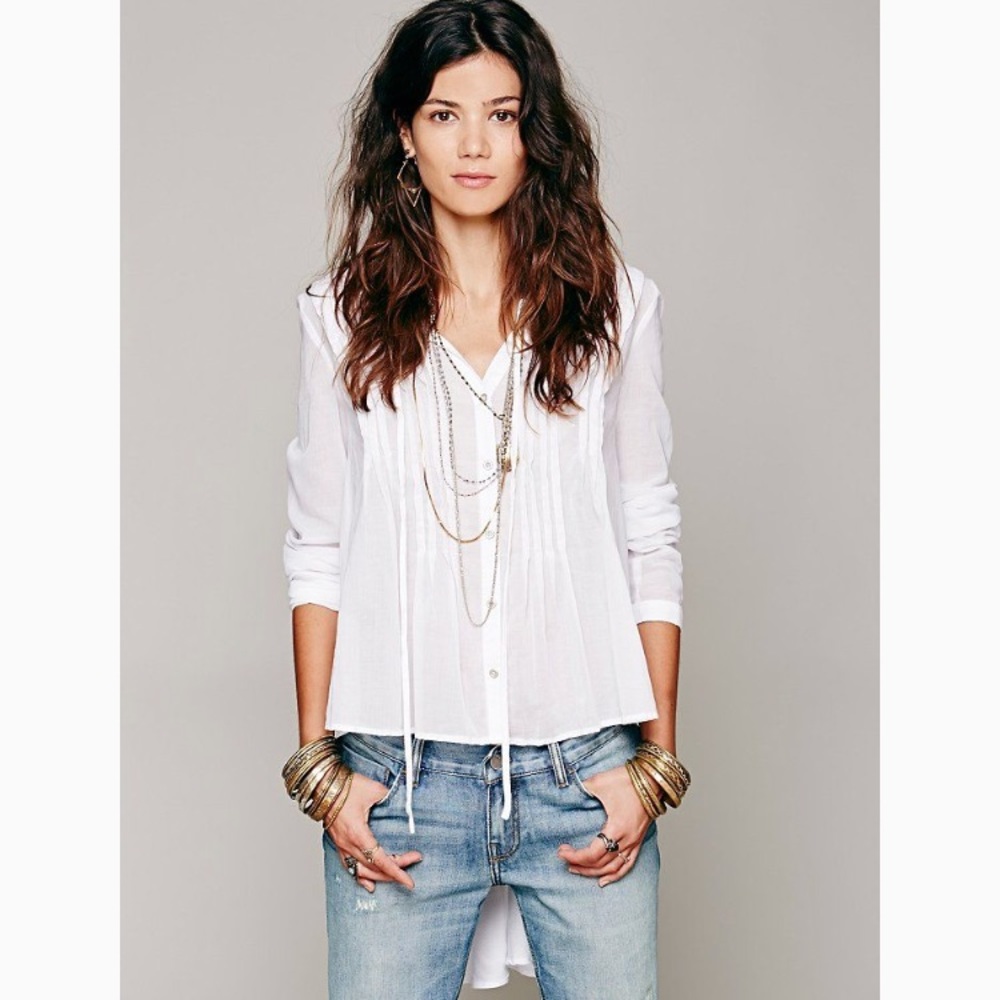 HP Free People Sisters of the Moon Tunic White XS